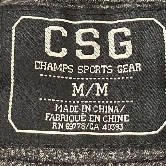 Champs Sports Gear CSG Sweater Hoodie Mens Medium Gray Pullover Zip Up Jacket - Picture 9 of 11